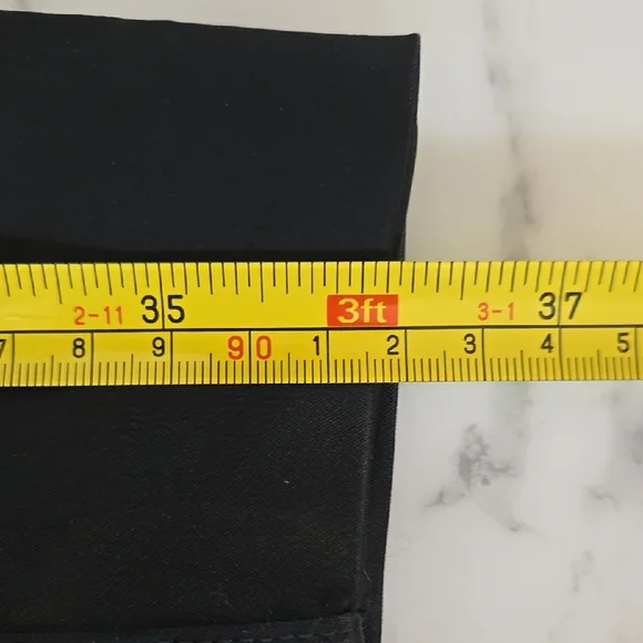 Express Black Tuxedo Editor Dress Pants – Beaded Embroidery Tailored Fit Size 4 - Picture 4 of 7